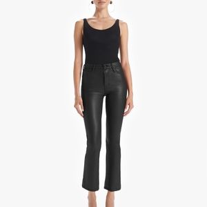 Mother the Insider Vegan Leather Jeans NWT
